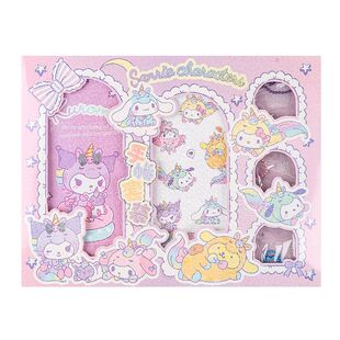 广博三丽鸥weekly手账本套装少女可爱手帐套装礼盒内含库洛米weeks手帐本子高颜值笔记本本子日记本贴纸咕卡