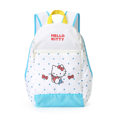 畹町hello kitty旅行系列波点双肩包女轻量便携旅行包可爱上课包