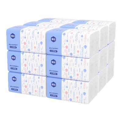 漫花400张加量囤货装抽纸整箱