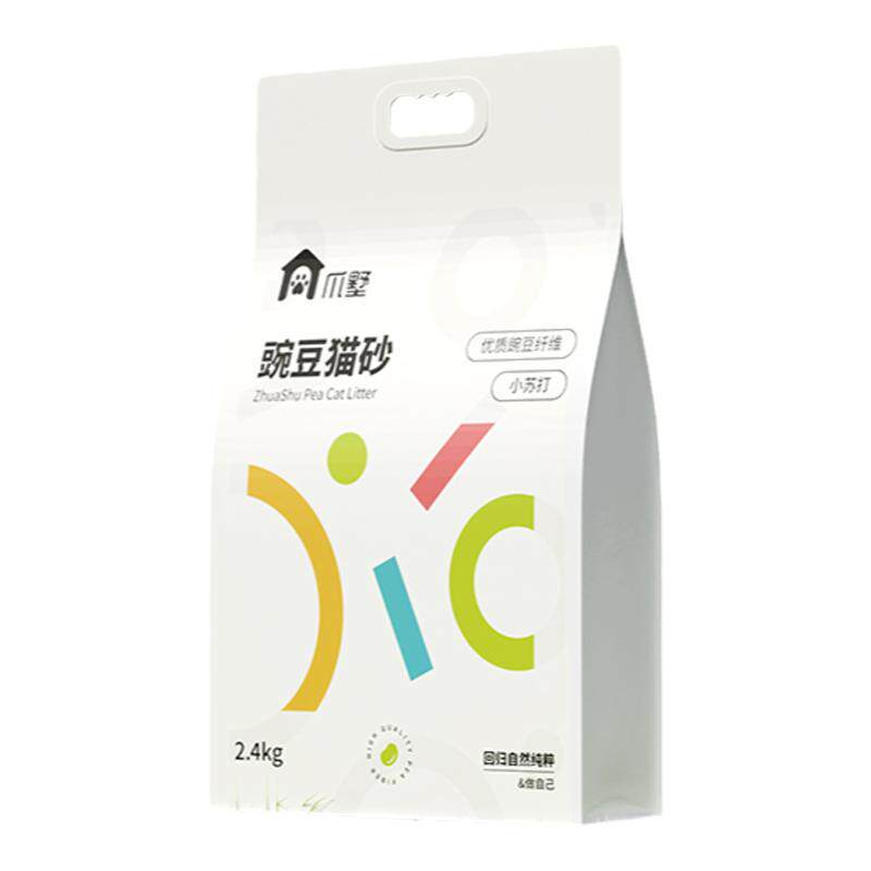爪墅纯豌豆猫砂秒结团不沾底