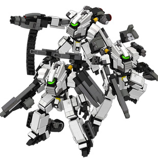 日骎原创颗粒拼装积木MOC 科幻军事载人机甲 机器人儿童玩具礼物