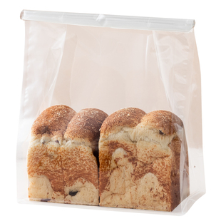 新款铁丝封口全透明吐司袋450克面包袋自立袋点心糕点烘焙卷边袋