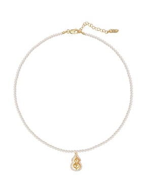 鱼头星星配饰女生轻奢精致葫芦百搭感珍珠项链官方正品饰品甜美潮