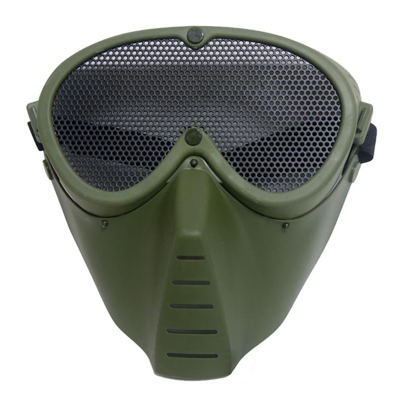 户外小蜜蜂PC镜片全脸防护面具CS野战抗冲击苍蝇面具水弹枪面具