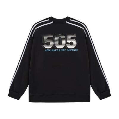 hotplanet复古字母刺绣卫衣350g