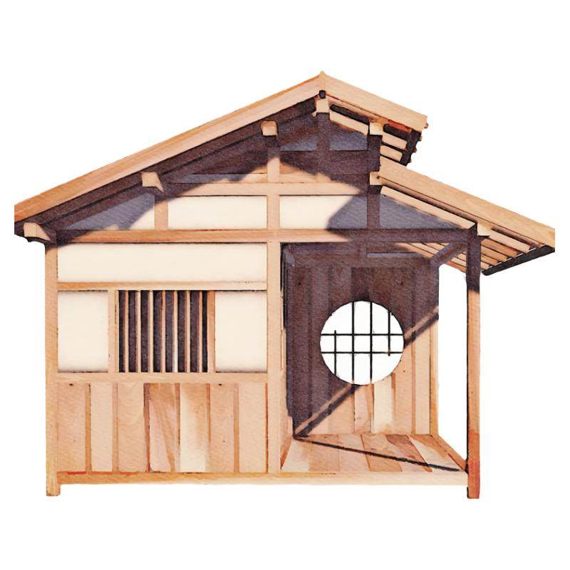 日式凉亭日式茶室木屋