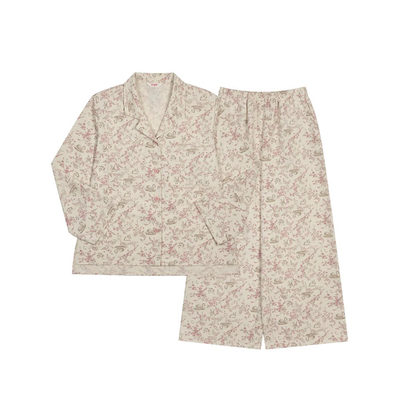 乌拉拉女印花分体睡衣家居服大码