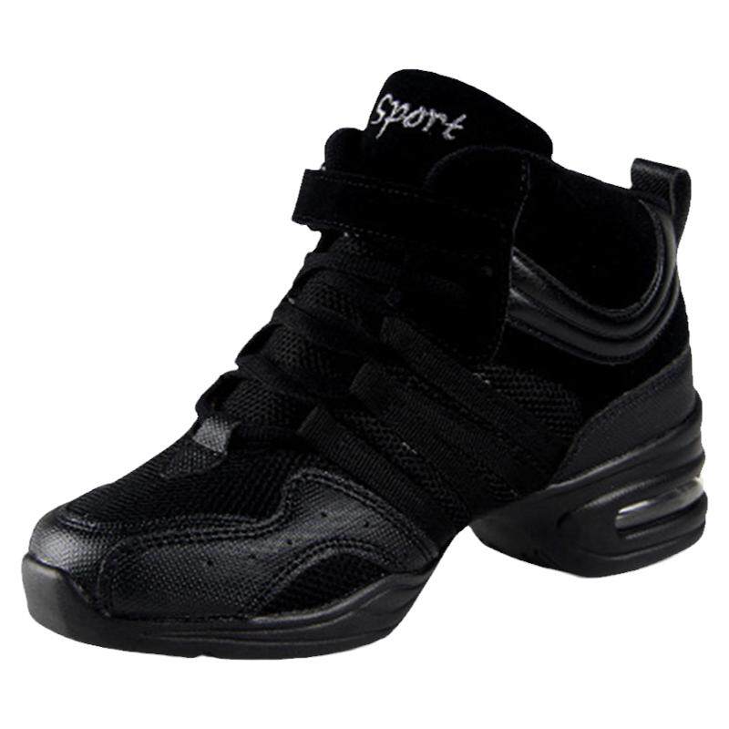 高帮运动舞蹈鞋女水兵软底黑色广场舞2026跳舞鞋四季爵士鞋练功鞋