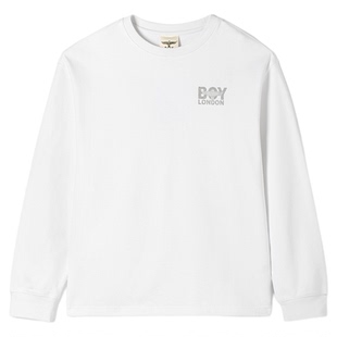 BOYLONDON套头卫衣女宽松慵懒风春季光变翅膀印花圆领上衣N03911