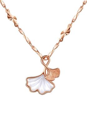 爱心告白项链女款纯银生日送女友