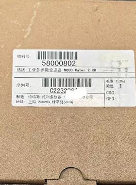 议价Mettler梅特勒58000802变送器，M800 Water 2-CH，全新原厂，