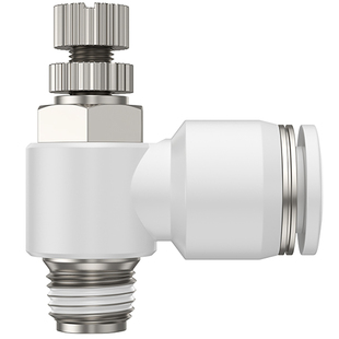 sl节流阀气动可调气管快速接头调节阀气缸调速阀SL4/6/8-M5/01/02