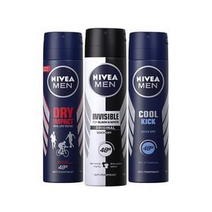 Nivea/妮维雅男士干爽抑汗气雾