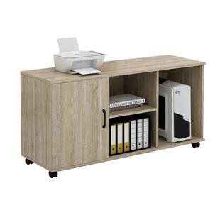 办公桌边柜桌下文件柜木质侧柜可移动带轮矮柜收纳柜办公室储物柜