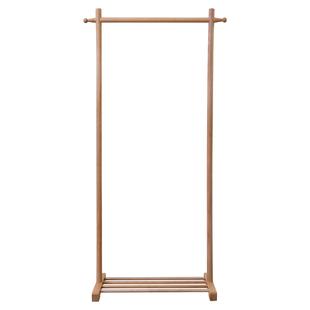 实木衣帽架落地挂衣架榉木室内家用晾衣架杆卧室简易放置衣服架子