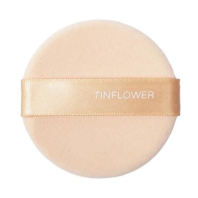 锡花记双面植绒圆形粉扑