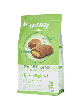 咔滋健胃护肠夹心狗粮3斤肠胃友好配方双拼犬主粮奶糕促销1.5公斤
