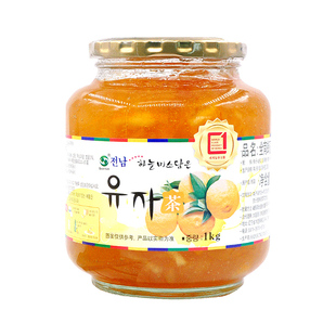 韩国全南蜂蜜柚子茶冲水饮品百香果柠檬泡水喝的东西冲饮罐装果酱