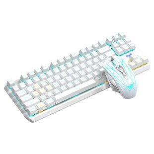 狼蛛机械键盘87键位键鼠套装F3087电竞游戏电脑办公通用有线键鼠