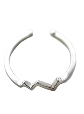 心跳复古指环纯银开口尾戒女