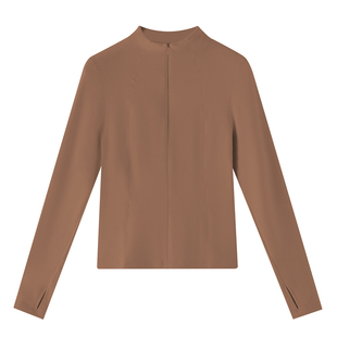 短款外套女款秋冬季加绒加厚修身打底衫内搭外穿德绒保暖长袖上衣