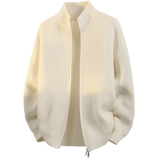 班尼路SK春季过年新衣服立领拉链开衫毛衣男士百搭针织衫外套男YS