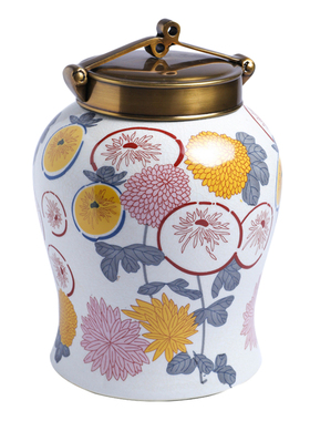 新中式风将军罐家具展厅软装饰品