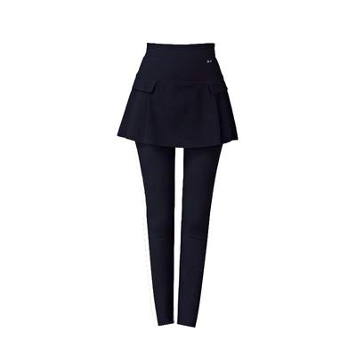 女裤早秋百搭假两件弹力打底裤