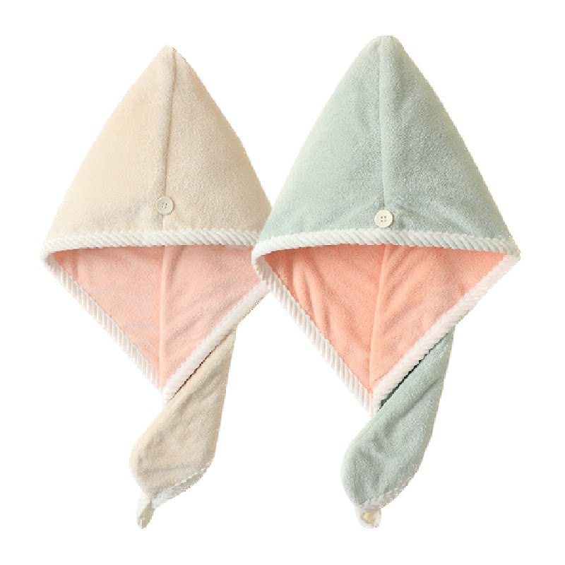 三利干发帽超强吸水加厚双层包头毛巾女柔软10A抗菌防螨亲肤面巾