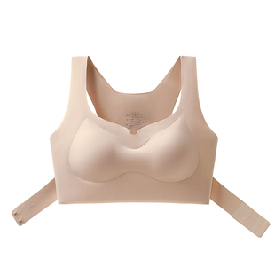 交叉矫姿内衣女矫正驼背调整运动文胸前扣提拉聚拢防下垂塑形胸罩