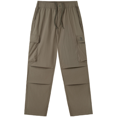 骆驼山海伞兵裤男装春夏2025新款凉感防晒透气户外直筒阔腿工装裤