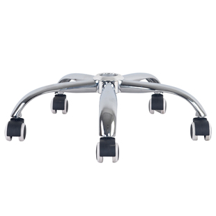 椅脚转椅配件加厚椅子脚底盘电镀五星脚架电脑椅底座钢制五星脚架