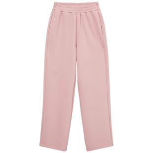 热风2025年春季新款女士空气层香蕉裤潮流舒适纯色卫衣百搭裤子女