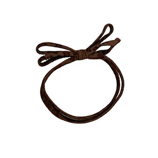 日韩式豹纹头绳扁皮筋女扎头发绳2025年新款马尾橡皮筋皮套女收纳