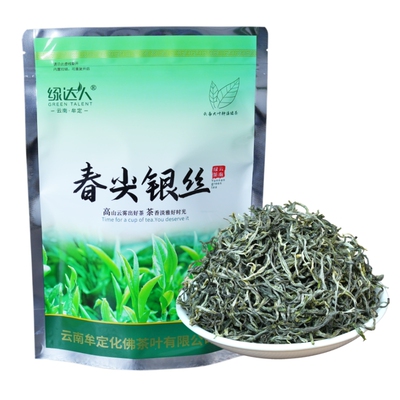 绿达人云南春尖银丝绿茶浓香型