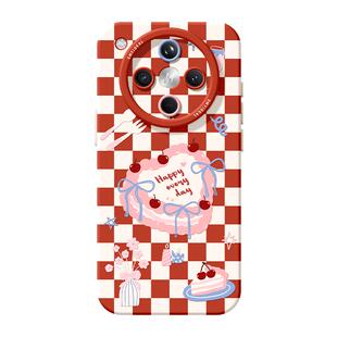 适用oppofindx9pro手机壳oppofindx9新款2025外壳findx9保护套x9pro女findx9pro格子蛋糕oppo全包x9硅胶findx