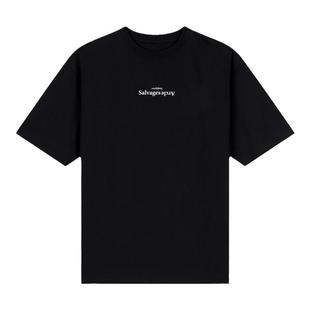 SALVAGES恤男短袖潮牌纯棉重磅潮牌痞帅炸街宽松美式简约百搭上衣