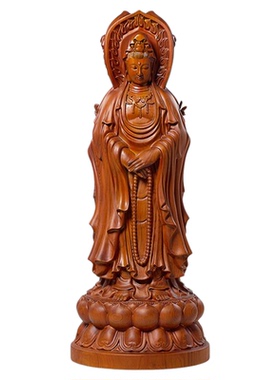 三面观音菩萨花梨木供奉明清古典