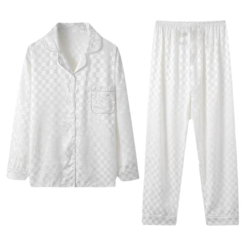 一男一女套装家居服情侣冰丝