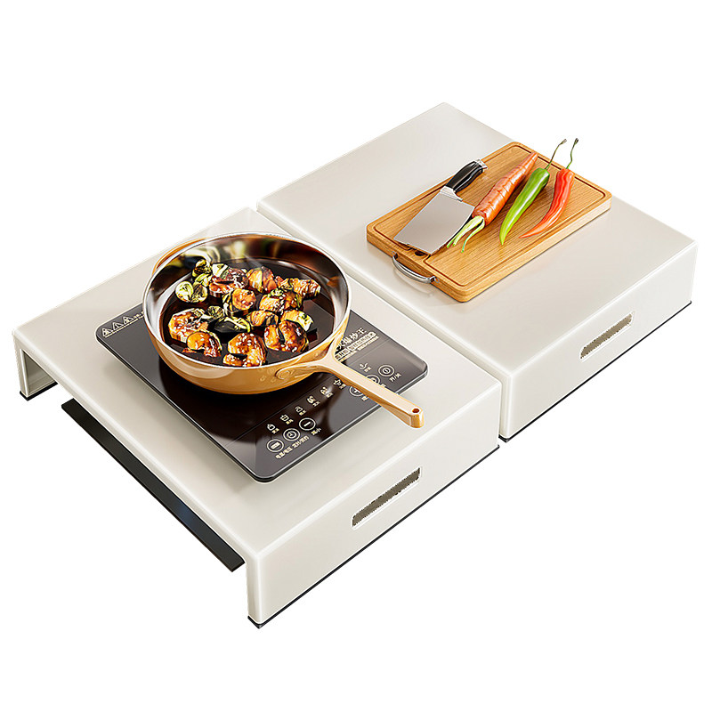 厨房燃气灶盖板罩煤气灶台改造电磁炉支架台面调料收纳菜板置物架