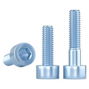 8.8级镀锌内六角螺丝钉杯头内六角螺栓M3M4M5M6M8M10M12M14M16M20