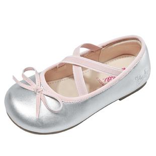 芭比童鞋女童皮鞋2026新款春季演出鞋子芭蕾风软底单鞋儿童公主鞋