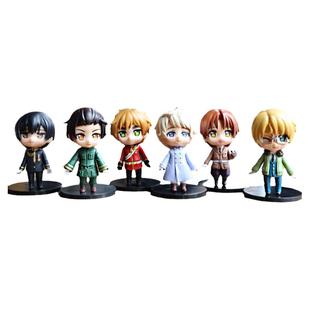 Q版卡通动漫黑塔利亚盲盒各国家拟人化俄国伊万亚瑟公仔手办模型