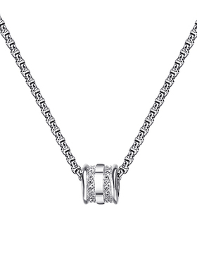 MAGICPOLE纯银镶钻小蛮腰项链