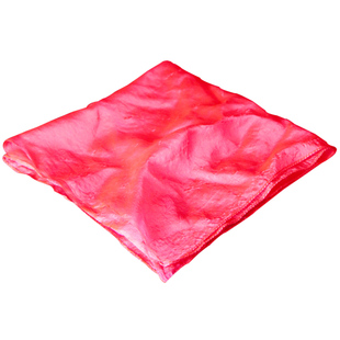 竭力魔法红 黄 蓝 绿 黑 白色真丝巾表演辅助30 45 60cm魔术道具