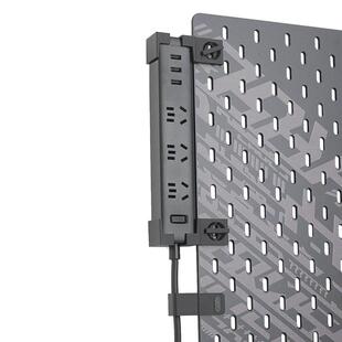 洞洞板配件适用小米插线板支架USB插排免打孔挂钩SKADIS