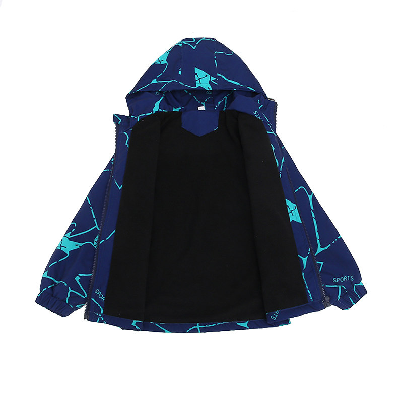 外套冲锋服一体绒童新款冬季外套