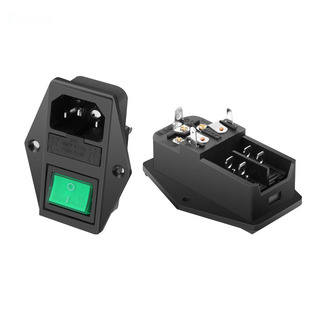 三芯品字插头插座公母头电源线插头三插机器面板工业设备充电口