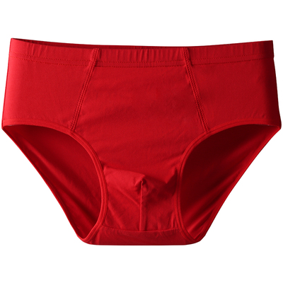 红色三角内裤男士本命年纯棉透气