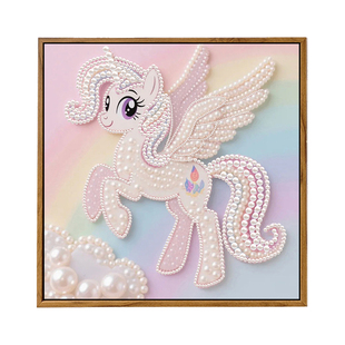 创意卡通小马宝莉珍珠画DIY材料包全套儿童幼儿园手工活动装饰画